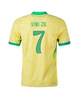 Brazílie Vinicius Junior #7 Domácí Dres Copa America 2024 Krátký Rukáv